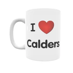 Taza - I ❤ Calders Regalo original y funcional. Taza personalizada de tu localidad.