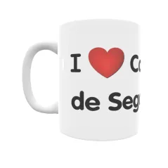 Taza - I ❤ Calonge de Segarra Regalo original y funcional. Taza personalizada de tu localidad.