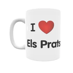 Taza - I ❤ Els Prats de Rei Regalo original y funcional. Taza personalizada de tu localidad.