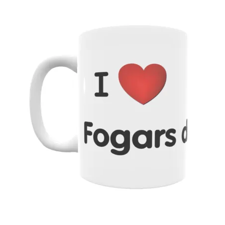 Taza - I ❤ Fogars de la Selva Regalo original y funcional. Taza personalizada de tu localidad.