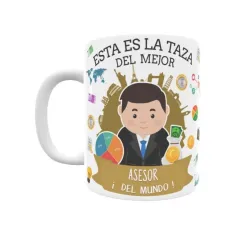 Taza personalizada con tu dedicatoria para EL mejor ASESOR