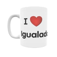 Taza - I ❤ Igualada Regalo original y funcional. Taza personalizada de tu localidad.