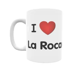 Taza - I ❤ La Roca del Vallès Regalo original y funcional. Taza personalizada de tu localidad.