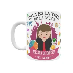 ✅ Taza personalizada para la mejor ASESORA DE EMPRESAS ➠ I ❤ Toto´s Shop ®