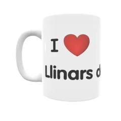 Taza - I ❤ Llinars del Vallès Regalo original y funcional. Taza personalizada de tu localidad.