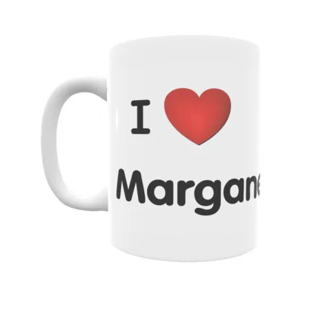 Taza - I ❤ Marganell Regalo original y funcional. Taza personalizada de tu localidad.