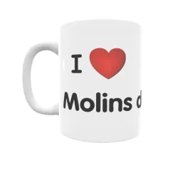 Taza - I ❤ Molins de Rei Regalo original y funcional. Taza personalizada de tu localidad.