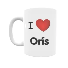 Taza - I ❤ Orís Regalo original y funcional. Taza personalizada de tu localidad.