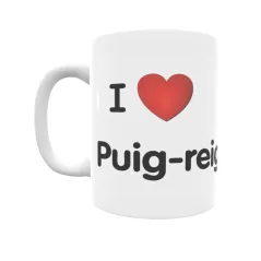 Taza - I ❤ Puig-reig Regalo original y funcional. Taza personalizada de tu localidad.