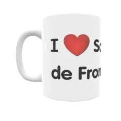 Taza - I ❤ Sant Jaume de Frontanyà Regalo original y funcional. Taza personalizada de tu localidad.