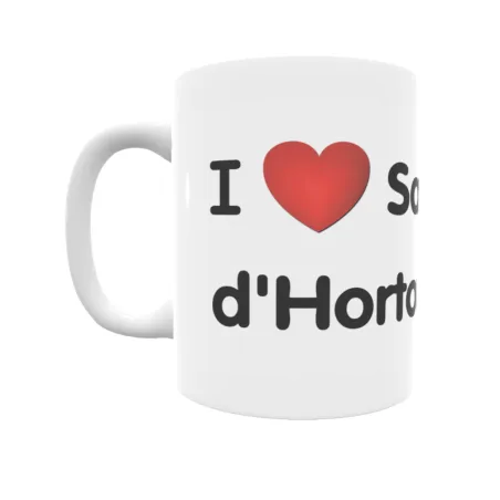 Taza - I ❤ Sant Llorenç d'Hortons Regalo original y funcional. Taza personalizada de tu localidad.