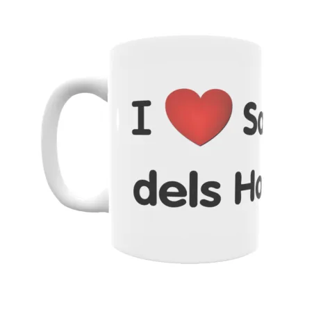 Taza - I ❤ Sant Vicenç dels Horts Regalo original y funcional. Taza personalizada de tu localidad.