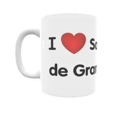 Taza - I ❤ Santa Coloma de Gramenet Regalo original y funcional. Taza personalizada de tu localidad.