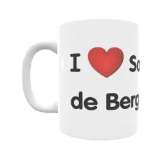 Taza - I ❤ Santa Eugènia de Berga Regalo original y funcional. Taza personalizada de tu localidad.