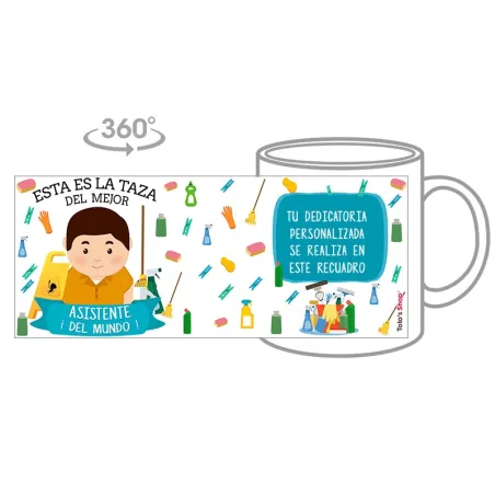 Taza Asistente de Limpieza (Él)