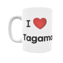 Taza - I ❤ Tagamanent Regalo original y funcional. Taza personalizada de tu localidad.