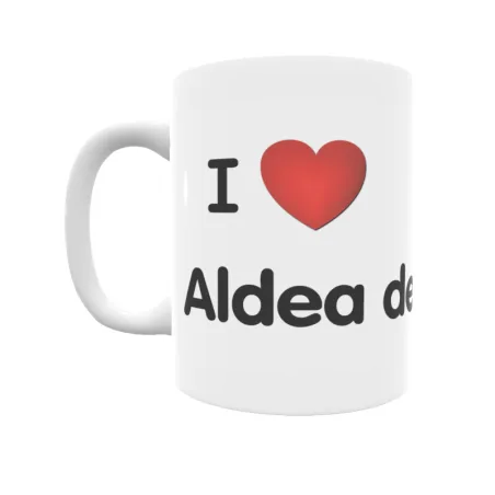 Taza - I ❤ Aldea del Cano Regalo original y funcional. Taza personalizada de tu localidad.