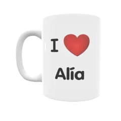 Taza - I ❤ Alía Regalo original y funcional. Taza personalizada de tu localidad.