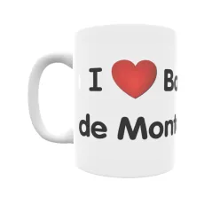 Taza - I ❤ Baños de Montemayor Regalo original y funcional. Taza personalizada de tu localidad.