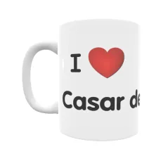 Taza - I ❤ Casar de Cáceres Regalo original y funcional. Taza personalizada de tu localidad.