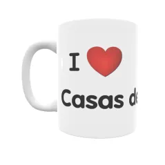 Taza - I ❤ Casas de Millán Regalo original y funcional. Taza personalizada de tu localidad.