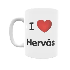 Taza - I ❤ Hervás Regalo original y funcional. Taza personalizada de tu localidad.