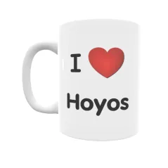 Taza - I ❤ Hoyos Regalo original y funcional. Taza personalizada de tu localidad.