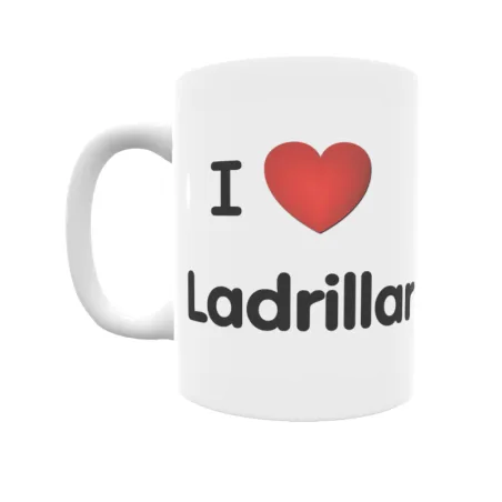 Taza - I ❤ Ladrillar Regalo original y funcional. Taza personalizada de tu localidad.