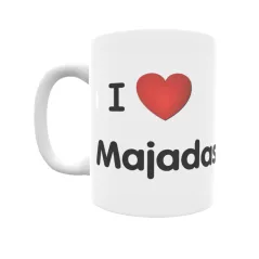 Taza - I ❤ Majadas Regalo original y funcional. Taza personalizada de tu localidad.