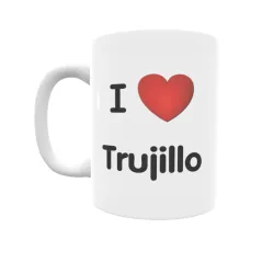 Taza - I ❤ Trujillo Regalo original y funcional. Taza personalizada de tu localidad.