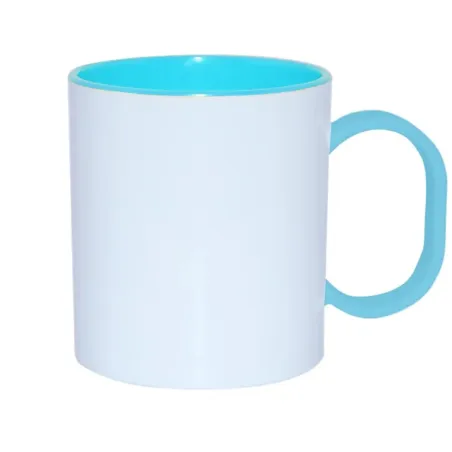 Tazas de plástico personalizada azul. Perfectas para personalizar con fotos o diseños. Descuentos automáticos.