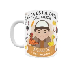 Taza personalizada con tu dedicatoria para EL mejor AVICULTOR