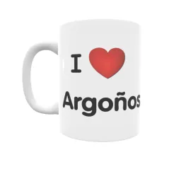 Taza - I ❤ Argoños Regalo original y funcional. Taza personalizada de tu localidad.