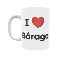 Taza - I ❤ Bárago Regalo original y funcional. Taza personalizada de tu localidad.