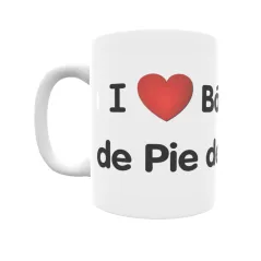 Taza - I ❤ Bárcena de Pie de Concha Regalo original y funcional. Taza personalizada de tu localidad.