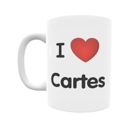 Taza - I ❤ Cartes Regalo original y funcional. Taza personalizada de tu localidad.