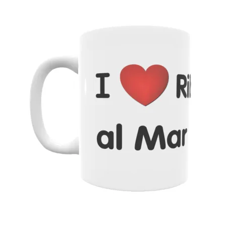 Taza - I ❤ Ribamontán al Mar Regalo original y funcional. Taza personalizada de tu localidad.