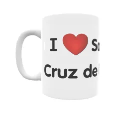 Taza - I ❤ Santa Cruz de Bezana Regalo original y funcional. Taza personalizada de tu localidad.