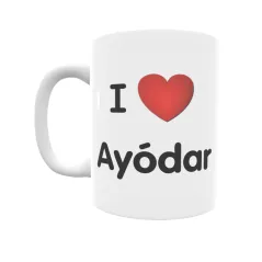 Taza - I ❤ Ayódar Regalo original y funcional. Taza personalizada de tu localidad.