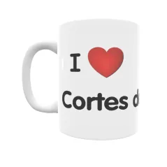 Taza - I ❤ Cortes de Arenoso Regalo original y funcional. Taza personalizada de tu localidad.