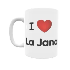 Taza - I ❤ La Jana Regalo original y funcional. Taza personalizada de tu localidad.