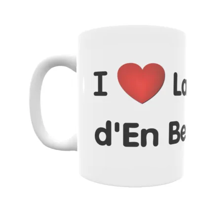 Taza - I ❤ La Torre d'En Besora Regalo original y funcional. Taza personalizada de tu localidad.