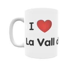 Taza - I ❤ La Vall d'Uixó Regalo original y funcional. Taza personalizada de tu localidad.