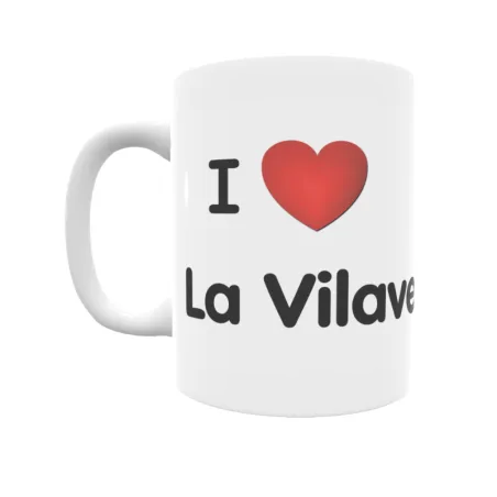 Taza - I ❤ La Vilavella Regalo original y funcional. Taza personalizada de tu localidad.