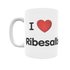 Taza - I ❤ Ribesalbes Regalo original y funcional. Taza personalizada de tu localidad.