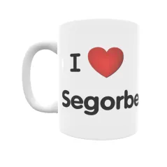 Taza - I ❤ Segorbe Regalo original y funcional. Taza personalizada de tu localidad.