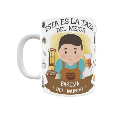 Taza personalizada con tu dedicatoria para EL mejor BARISTA