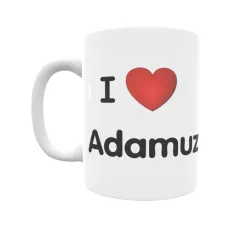 Taza - I ❤ Adamuz Regalo original y funcional. Taza personalizada de tu localidad.