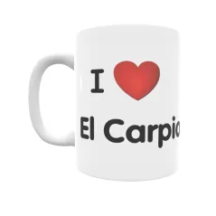 Taza - I ❤ El Carpio Regalo original y funcional. Taza personalizada de tu localidad.