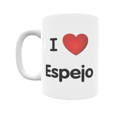 Taza - I ❤ Espejo Regalo original y funcional. Taza personalizada de tu localidad.